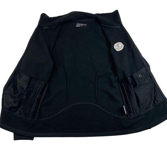 Nike Golf Jacket Pebble Beach Therma-Fit Zip Front Black High Neck Medium - Picture 4 of 9